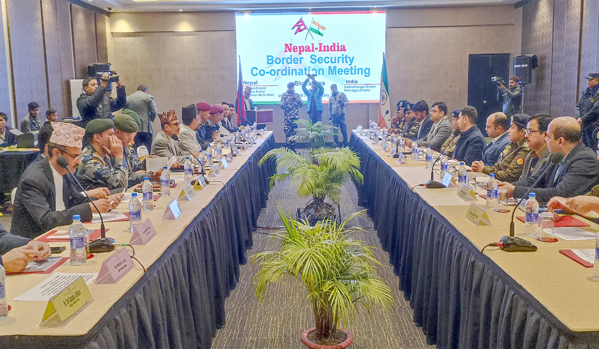 नेपाल–भारत सीमा सुरक्षा बैठकः आपराधिक गतिविधि नियन्त्रणमा सहकार्यको प्रतिबद्धता